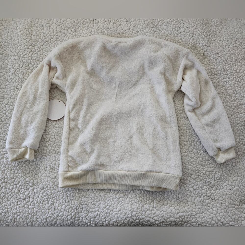 Kensie Girl sequined black cat cream sweater size 6 girls - Picture 7 of 7